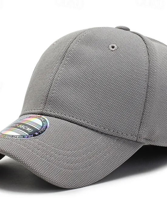 OUKU Men's Baseball Cap Trucker Hat Black Deep Blue Polyester Travel Beach Outdoor Vacation Plain Adjustable Sunscreen Breathable Fashion