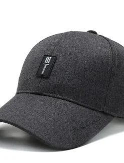 Clearance OUKU Men's Baseball Cap Trucker Hat Black Deep Blue Polyester Travel Beach Outdoor Vacation Plain Adjustable Sunscreen Breathable Fashion
