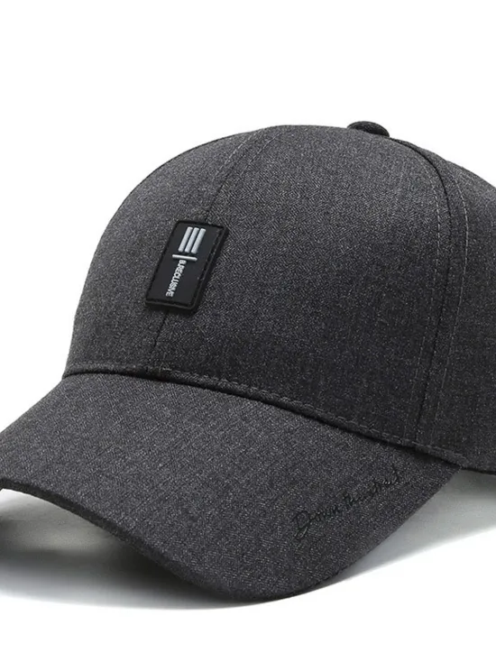 Clearance OUKU Men's Baseball Cap Trucker Hat Black Deep Blue Polyester Travel Beach Outdoor Vacation Plain Adjustable Sunscreen Breathable Fashion