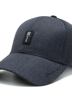 Clearance OUKU Men's Baseball Cap Trucker Hat Black Deep Blue Polyester Travel Beach Outdoor Vacation Plain Adjustable Sunscreen Breathable Fashion