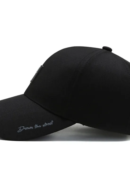 Clearance OUKU Men's Baseball Cap Trucker Hat Black Deep Blue Polyester Travel Beach Outdoor Vacation Plain Adjustable Sunscreen Breathable Fashion