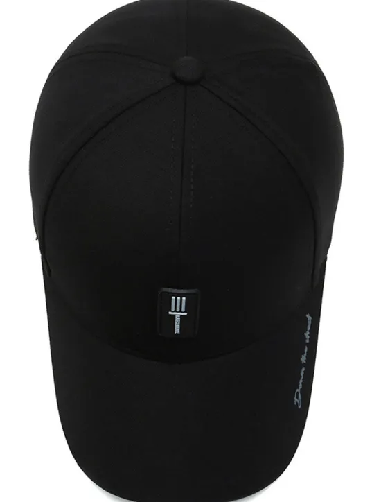 Clearance OUKU Men's Baseball Cap Trucker Hat Black Deep Blue Polyester Travel Beach Outdoor Vacation Plain Adjustable Sunscreen Breathable Fashion