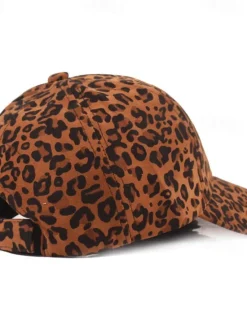 Clearance OUKU Men's Baseball Cap White Brown Cotton Print Streetwear Stylish Casual Daily Outdoor clothing Holiday Cheetah Print Zebra Print Sunscreen
