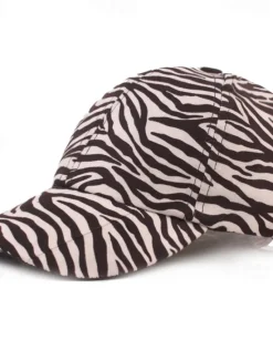 Clearance OUKU Men's Baseball Cap White Brown Cotton Print Streetwear Stylish Casual Daily Outdoor clothing Holiday Cheetah Print Zebra Print Sunscreen