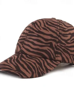 Clearance OUKU Men's Baseball Cap White Brown Cotton Print Streetwear Stylish Casual Daily Outdoor clothing Holiday Cheetah Print Zebra Print Sunscreen