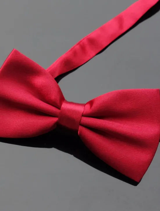 Discount OUKU Men's Basic Party Bow Tie - Solid Colored Men Satin Bowtie Classic Party Bow Tie Pre-Tied Formal Tuxedo Bow tie Adjustable