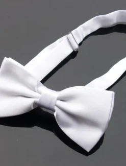 Discount OUKU Men's Basic Party Bow Tie - Solid Colored Men Satin Bowtie Classic Party Bow Tie Pre-Tied Formal Tuxedo Bow tie Adjustable