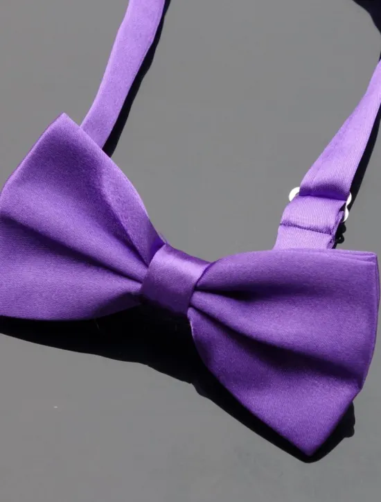 Discount OUKU Men's Basic Party Bow Tie - Solid Colored Men Satin Bowtie Classic Party Bow Tie Pre-Tied Formal Tuxedo Bow tie Adjustable