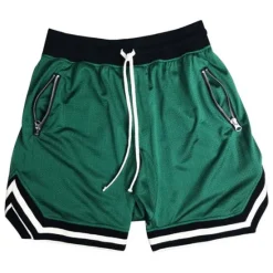 Hot OUKU Men's Basketball Shorts Gym Shorts Sport Basketball Running Casual Drawstring Elastic Waist Color Block Knee Length Gymnatics Activewear Black White Micro-elastic