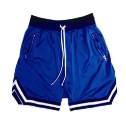 Hot OUKU Men's Basketball Shorts Gym Shorts Sport Basketball Running Casual Drawstring Elastic Waist Color Block Knee Length Gymnatics Activewear Black White Micro-elastic