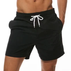 Sale OUKU Men's Bathing Suit Board Shorts Swim Shorts Swim Trunks Summer Shorts Pocket Drawstring with Mesh lining Plain Quick Dry Outdoor Holiday Going out Stylish Boho Gray Green Black