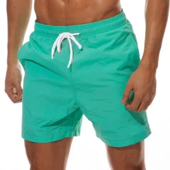 Sale OUKU Men's Bathing Suit Board Shorts Swim Shorts Swim Trunks Summer Shorts Pocket Drawstring with Mesh lining Plain Quick Dry Outdoor Holiday Going out Stylish Boho Gray Green Black