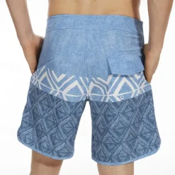 Sale OUKU Men's Bathing Suit Board Shorts Swim Shorts Swim Trunks Stripes Graphic Prints Quick dry Breathable Drawstring Elastic Waist Vacation Beach Hawaiian Casual Lake Blue Black