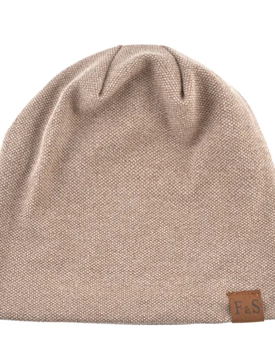Sale OUKU Men's Beanie Hat Black Red Cotton Pure Color Knitted Simple Outdoor Outdoor Street Daily Pure Color Windproof Warm Breathable