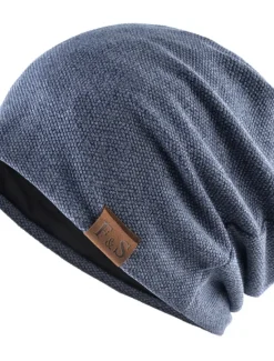 Sale OUKU Men's Beanie Hat Black Red Cotton Pure Color Knitted Simple Outdoor Outdoor Street Daily Pure Color Windproof Warm Breathable