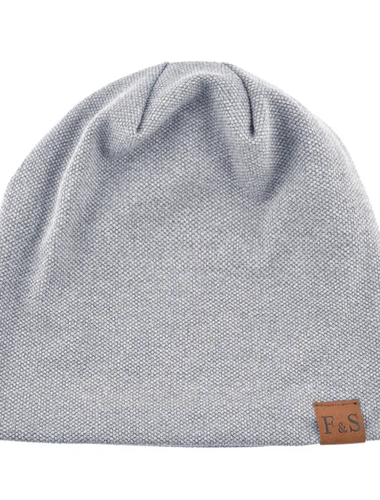 Sale OUKU Men's Beanie Hat Black Red Cotton Pure Color Knitted Simple Outdoor Outdoor Street Daily Pure Color Windproof Warm Breathable