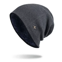 OUKU Men's Beanie Hat Wine Red Black Knit Knitted Fashion Sports & Outdoors Casual Sports & Outdoor Daily Holiday Letter Pure Color Warm