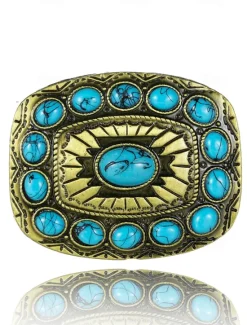 Sale OUKU Men's Belt Buckle Buckle Red Green Alloy Vintage Style Retro Vintage Vintage Daily Religious Celebrations