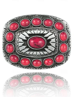 Sale OUKU Men's Belt Buckle Buckle Red Green Alloy Vintage Style Retro Vintage Vintage Daily Religious Celebrations