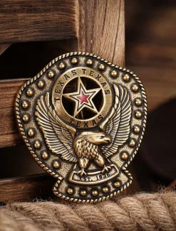 Best OUKU Men's Belt Buckle Buckle Silver Bronze Alloy Vintage Style Retro Vintage Eagle Texas Daily Religious Celebrations