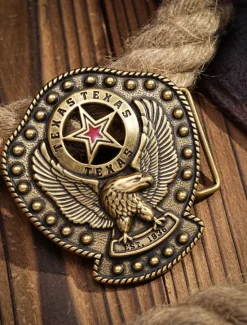 Best OUKU Men's Belt Buckle Buckle Silver Bronze Alloy Vintage Style Retro Vintage Eagle Texas Daily Religious Celebrations