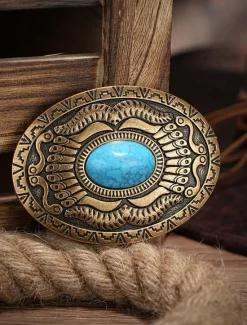 New OUKU Men's Belt Buckle Buckle Silver Bronze Alloy Vintage Style Retro Vintage Eagle Texas Daily Religious Celebrations