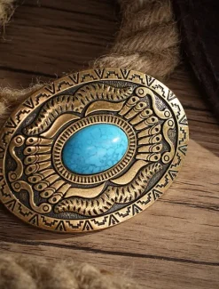 New OUKU Men's Belt Buckle Buckle Silver Bronze Alloy Vintage Style Retro Vintage Eagle Texas Daily Religious Celebrations