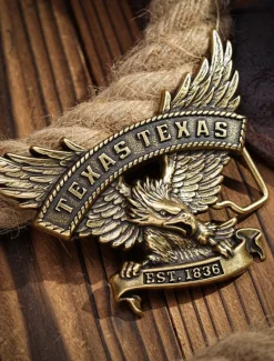 Online OUKU Men's Belt Buckle Buckle Silver Bronze Alloy Vintage Style Retro Vintage Eagle Texas Daily Religious Celebrations