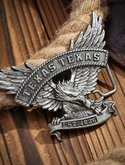 Online OUKU Men's Belt Buckle Buckle Silver Bronze Alloy Vintage Style Retro Vintage Eagle Texas Daily Religious Celebrations