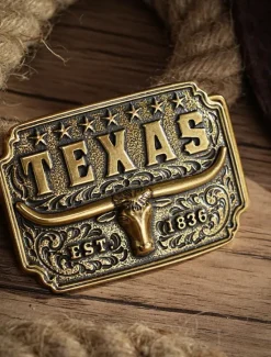 Hot OUKU Men's Belt Buckle Buckle Silver Bronze Alloy Vintage Style Retro Vintage Cow Texas Daily Religious Celebrations