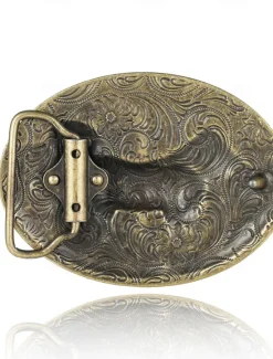 Discount OUKU Men's Belt Buckle Buckle Silver Bronze Alloy Vintage Style Retro Vintage Reindeer Deer Daily Religious Celebrations