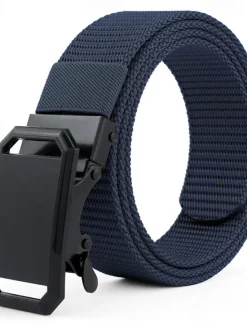 Discount OUKU Men's Belt Nylon Belt Outdoor Belt Waist Belt Black Navy Blue Nylon Adjustable Heavy-Duty Plain Outdoor Daily