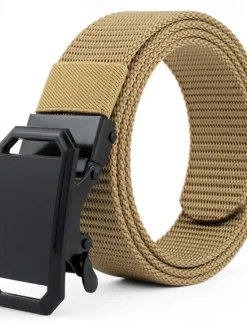Discount OUKU Men's Belt Nylon Belt Outdoor Belt Waist Belt Black Navy Blue Nylon Adjustable Heavy-Duty Plain Outdoor Daily