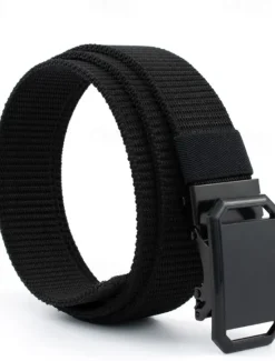 Discount OUKU Men's Belt Nylon Belt Outdoor Belt Waist Belt Black Navy Blue Nylon Adjustable Heavy-Duty Plain Outdoor Daily