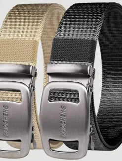 Outlet OUKU Men's Belt Outdoor Belt Waist Belt Black Kakhi Nylon Adjustable Heavy-Duty Plain Outdoor Daily