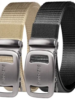 Outlet OUKU Men's Belt Outdoor Belt Waist Belt Black Kakhi Nylon Adjustable Heavy-Duty Plain Outdoor Daily