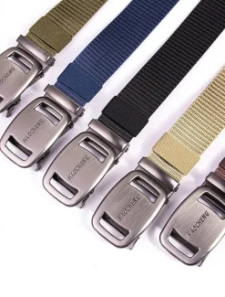 Outlet OUKU Men's Belt Outdoor Belt Waist Belt Black Kakhi Nylon Adjustable Heavy-Duty Plain Outdoor Daily