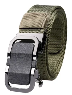 New OUKU Men's Belt Tactical Belt Black Army Green Nylon Fashion Outdoor Athleisure Pure Color Outdoor Sports Outdoor Hiking