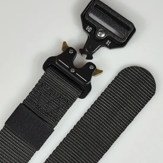 Online OUKU Men's Belt Tactical Belt Nylon Web Work Belt Black Yellow Metal Military Army Plain Daily Wear Going out Weekend