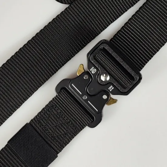 Online OUKU Men's Belt Tactical Belt Nylon Web Work Belt Black Yellow Metal Military Army Plain Daily Wear Going out Weekend