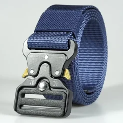 Online OUKU Men's Belt Tactical Belt Nylon Web Work Belt Black Yellow Metal Military Army Plain Daily Wear Going out Weekend