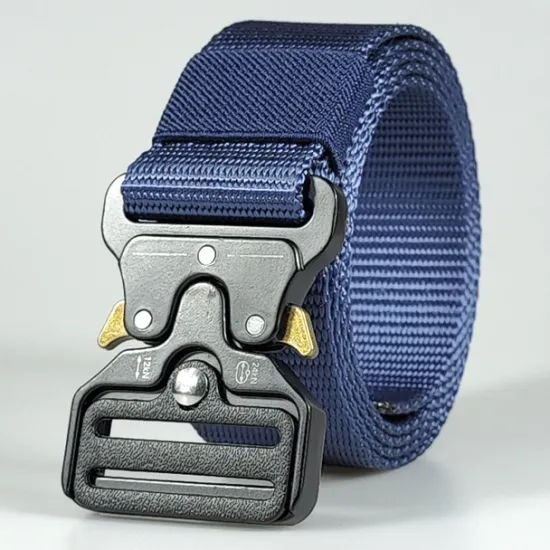Online OUKU Men's Belt Tactical Belt Nylon Web Work Belt Black Yellow Metal Military Army Plain Daily Wear Going out Weekend