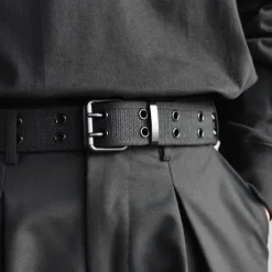 Hot OUKU Men's Belt Tactical Belt Nylon Web Work Belt Black Blue Canvas Alloy Modern Contemporary Military Army Plain Daily Wear Vacation Going out