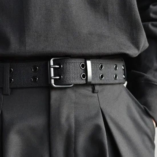 Hot OUKU Men's Belt Tactical Belt Nylon Web Work Belt Black Blue Canvas Alloy Modern Contemporary Military Army Plain Daily Wear Vacation Going out