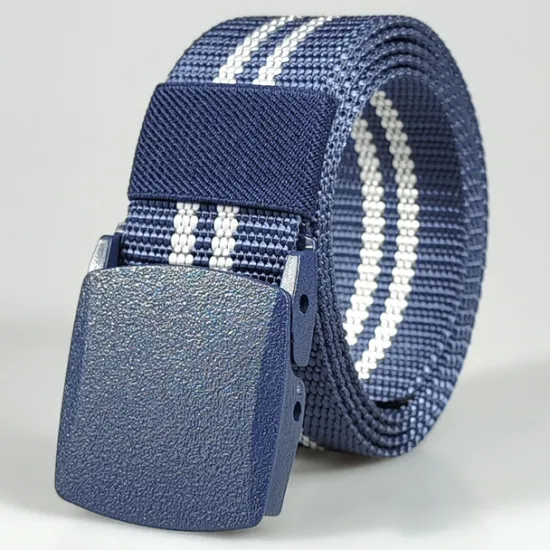 OUKU Men's Belt Tactical Belt Nylon Web Work Belt Black Blue Knitted Fabric Military Army Striped Daily Wear Going out Weekend