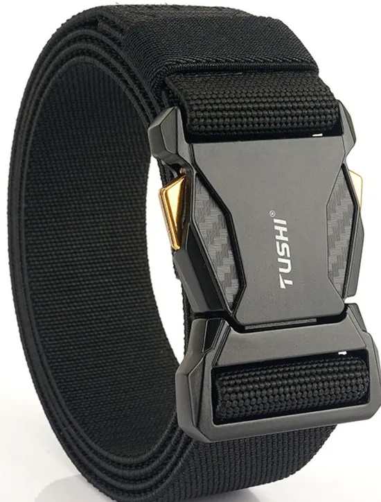 Clearance OUKU Men's Belt Tactical Belt Nylon Web Work Belt Black Royal Blue Nylon Military Army Plain Daily Wear Going out Weekend