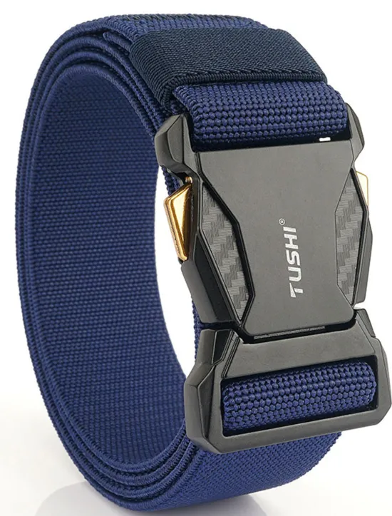 Clearance OUKU Men's Belt Tactical Belt Nylon Web Work Belt Black Royal Blue Nylon Military Army Plain Daily Wear Going out Weekend
