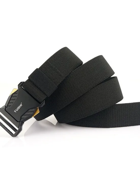 Clearance OUKU Men's Belt Tactical Belt Nylon Web Work Belt Black Royal Blue Nylon Military Army Plain Daily Wear Going out Weekend