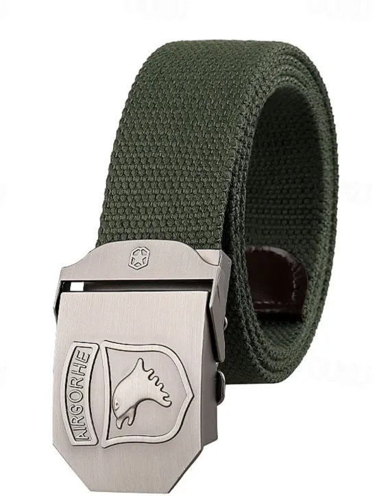 Best OUKU Men's Belt Tactical Belt Nylon Web Work Belt Black Ginger Straw Military Army Plain Daily Wear Going out Weekend