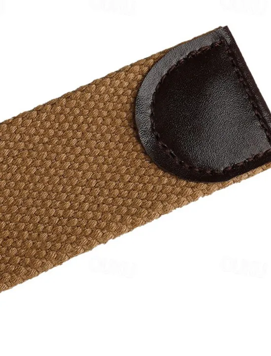 Best OUKU Men's Belt Tactical Belt Nylon Web Work Belt Black Ginger Straw Military Army Plain Daily Wear Going out Weekend